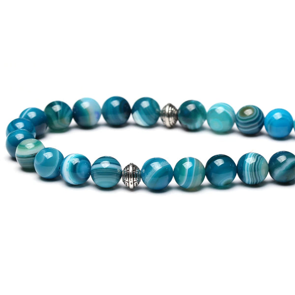 Blue Agate Prayer Beads-ToShay.org