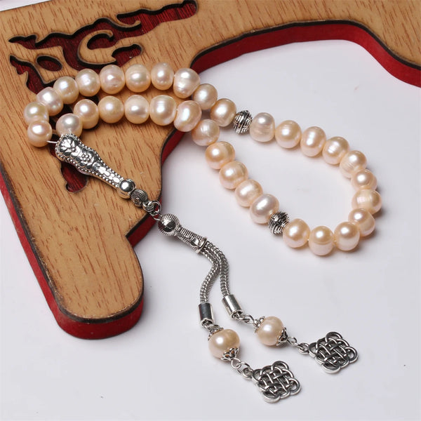 White Freshwater Pearl Prayer Beads-ToShay.org