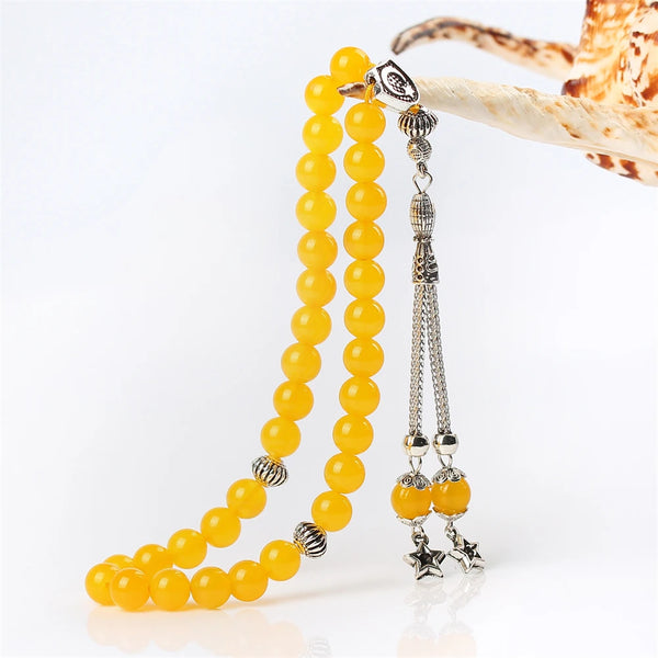 Yellow Agate Prayer Beads-ToShay.org