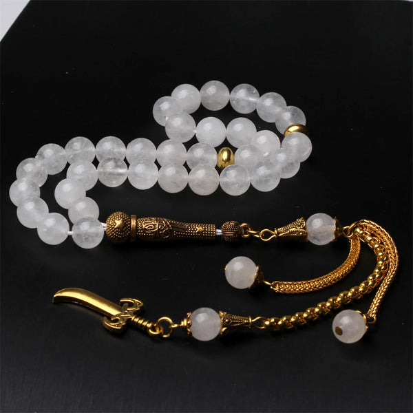 White Jade Prayer Beads-ToShay.org