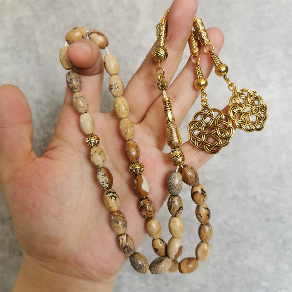 Picture Jasper Prayer Beads-ToShay.org