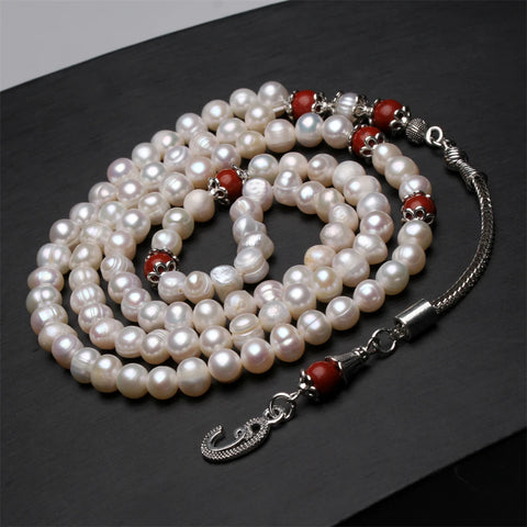 White Pearl Prayer Beads-ToShay.org