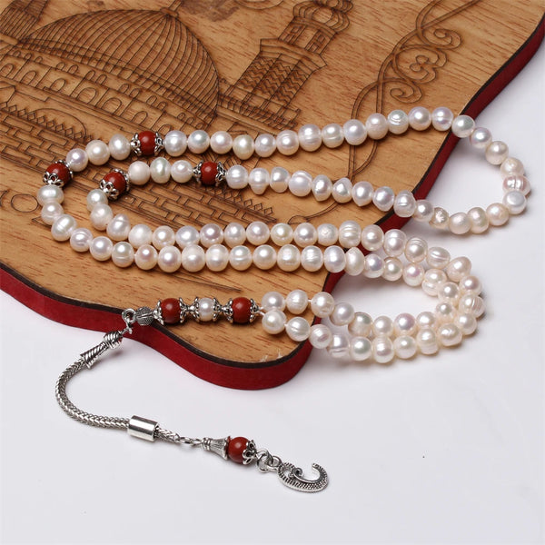 White Pearl Prayer Beads-ToShay.org