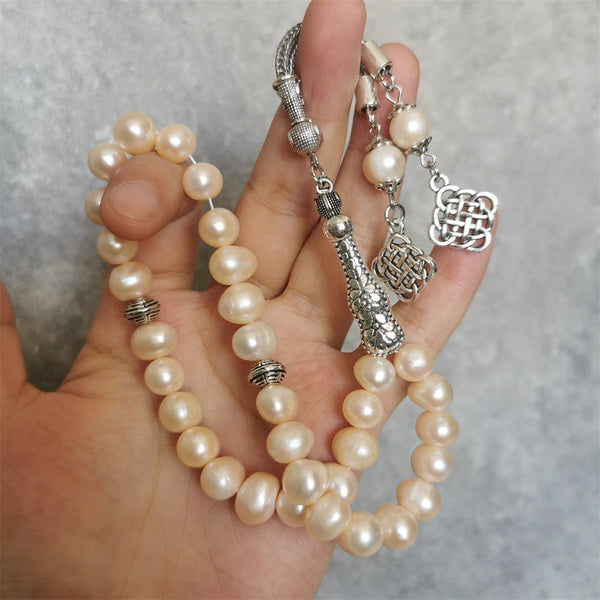 White Freshwater Pearl Prayer Beads-ToShay.org