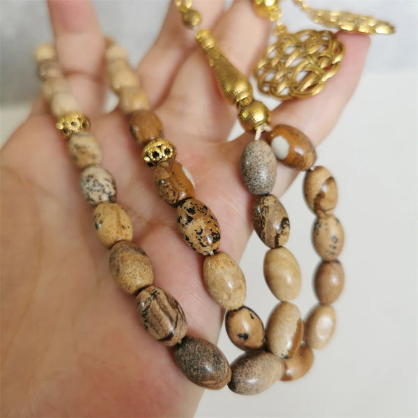 Picture Jasper Prayer Beads-ToShay.org