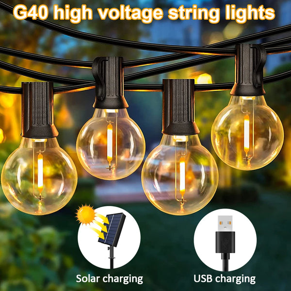 Solar String Bulb Lights-ToShay.org