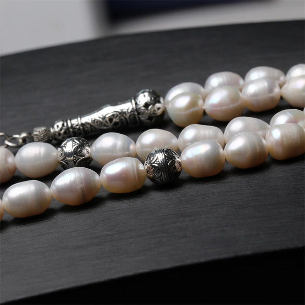 White Pearl Prayer Beads-ToShay.org