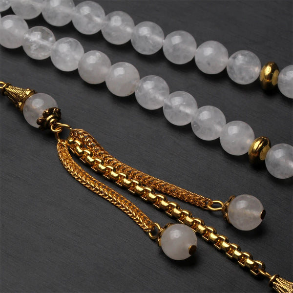 White Jade Prayer Beads-ToShay.org