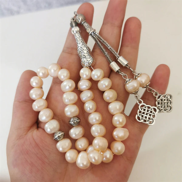 White Freshwater Pearl Prayer Beads-ToShay.org