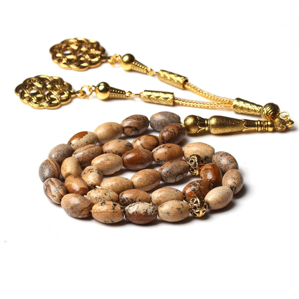 Picture Jasper Prayer Beads-ToShay.org