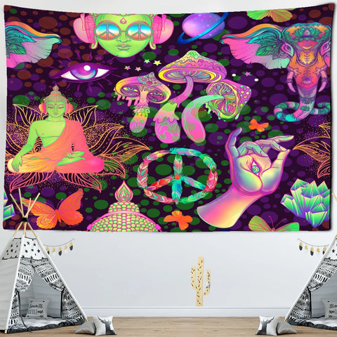 Buddha Art Tapestry-ToShay.org