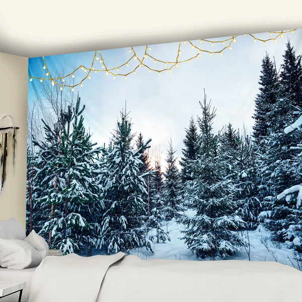 Snow Scene Tapestry-ToShay.org