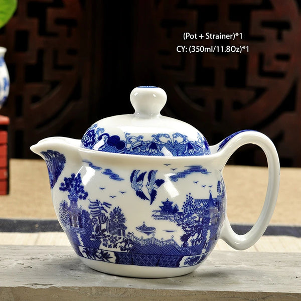 White Painted Ceramic Tea Sets-ToShay.org