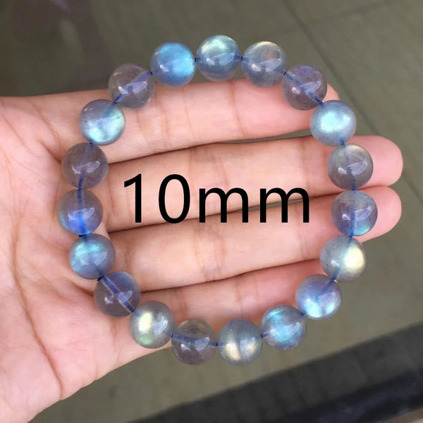 Blue Light Labradorite Bead Bracelet-ToShay.org