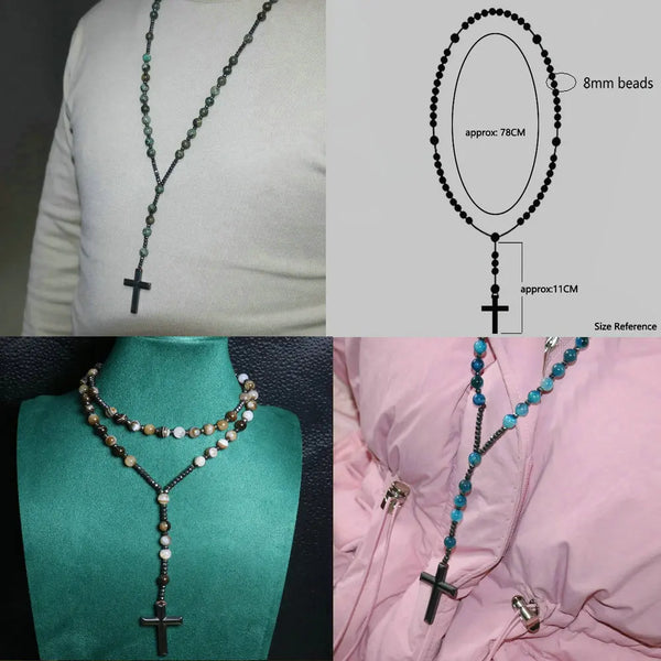 Mixed Quartz Crystal Rosary Beads-ToShay.org