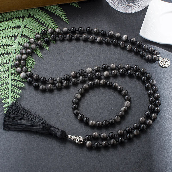 Black Obsidian Mala Beads-ToShay.org