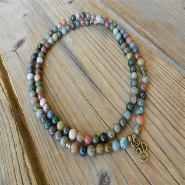 Mixed Agate Mala Beads-ToShay.org