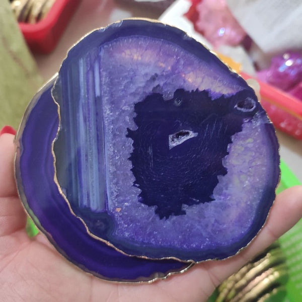 Purple Agate Slices-ToShay.org