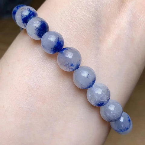 Blue Dumortierite Quartz Bracelet-ToShay.org