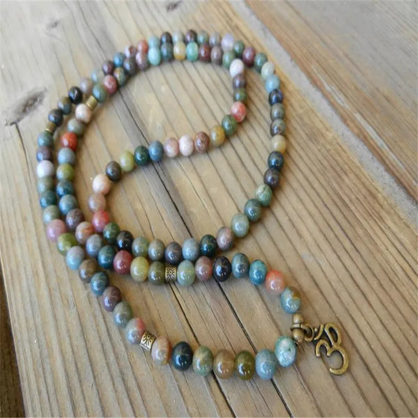 Mixed Agate Mala Beads-ToShay.org