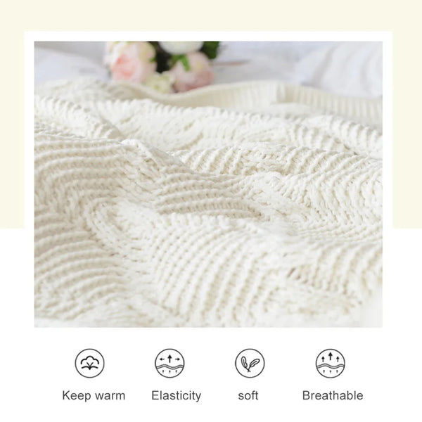 Woven Chenille Blanket-ToShay.org