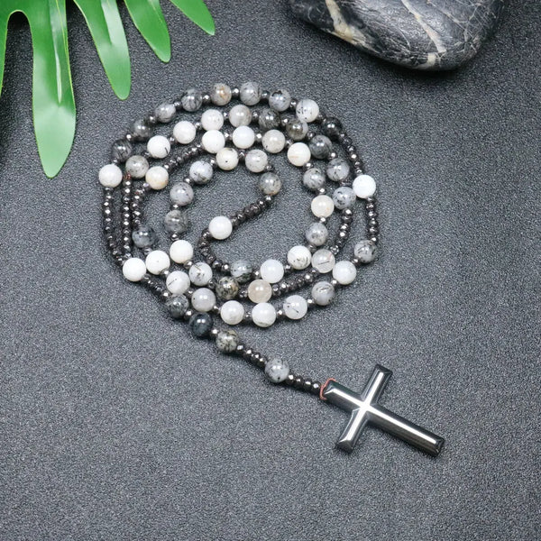 Mixed Quartz Crystal Rosary Beads-ToShay.org