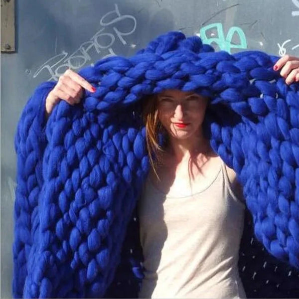 Knitted Throw Blanket-ToShay.org