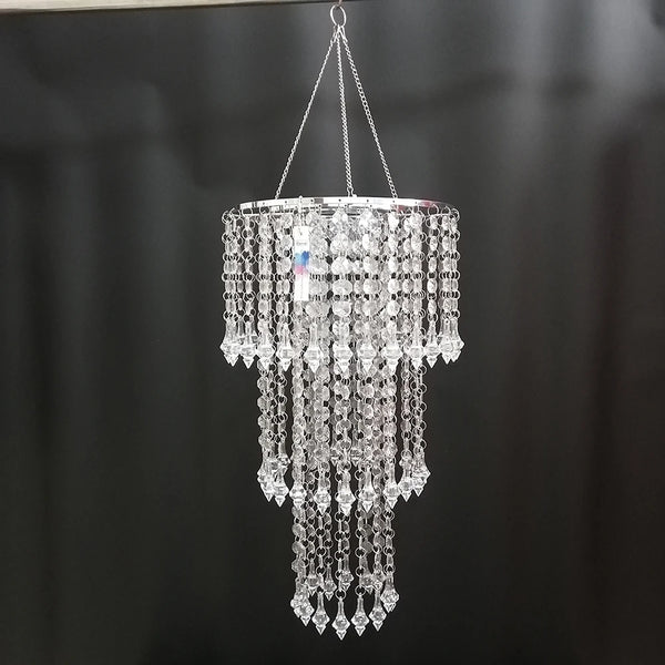 Crystal Bead Chain Chandelier-ToShay.org