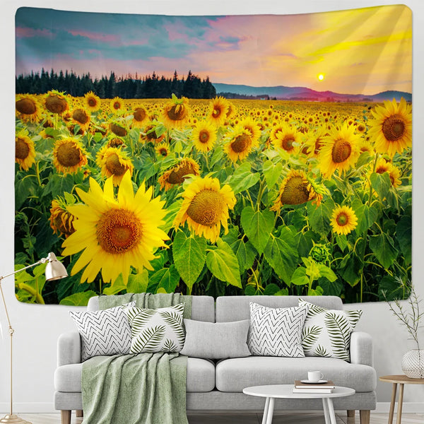 Sunflower Art Tapestry-ToShay.org