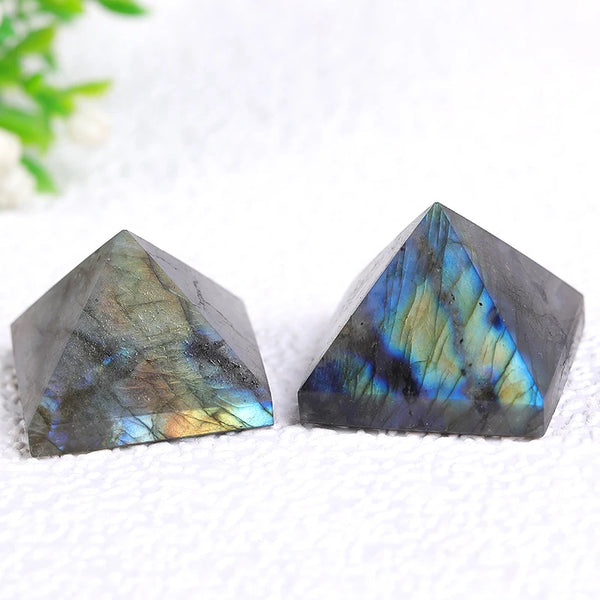 Blue Labrador Feldspar Pyramid-ToShay.org