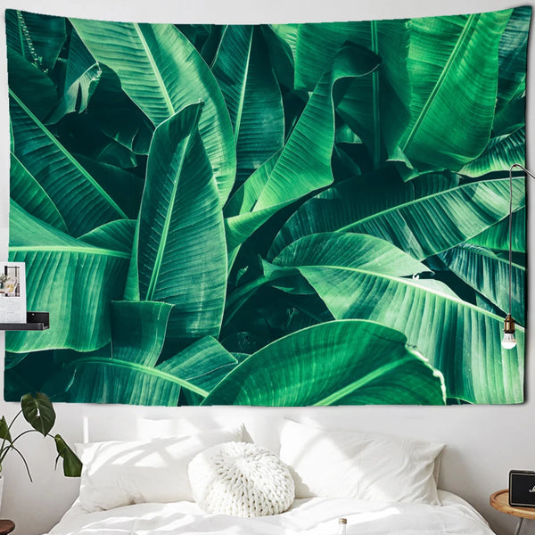 Tropical Palm Leaf Tapestry-ToShay.org