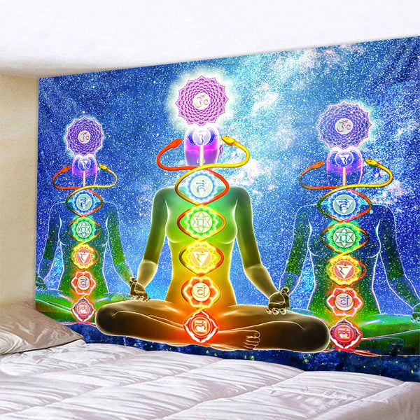 Chakra Meditation Tapestry-ToShay.org