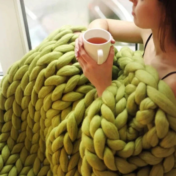 Knitted Throw Blanket-ToShay.org