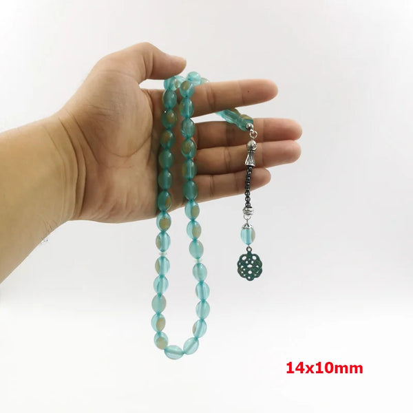 Green Luminous Prayer Beads-ToShay.org