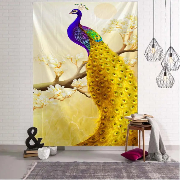 Peacock Art Tapestry-ToShay.org