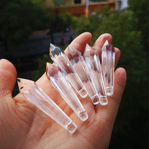 Clear Crystal Icicle Suncatchers-ToShay.org