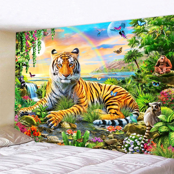 Jungle Animals Tapestry-ToShay.org