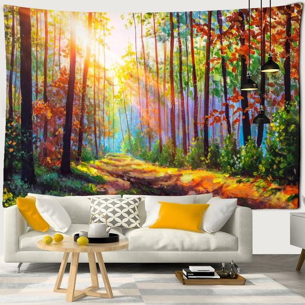 Rainbow Forest Tapestry-ToShay.org