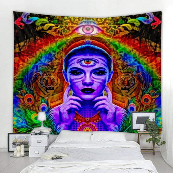 Psychedelic Art Tapestry-ToShay.org