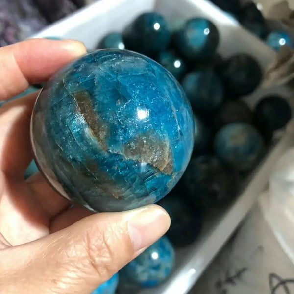 Blue Apatite Ball-ToShay.org