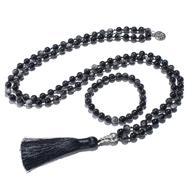 Black Obsidian Mala Beads-ToShay.org