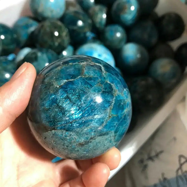 Blue Apatite Ball-ToShay.org