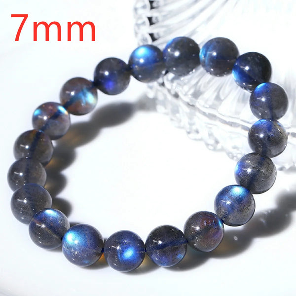 Blue Labradorite Bead Bracelet-ToShay.org