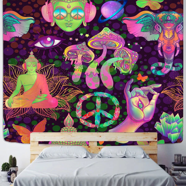 Buddha Art Tapestry-ToShay.org