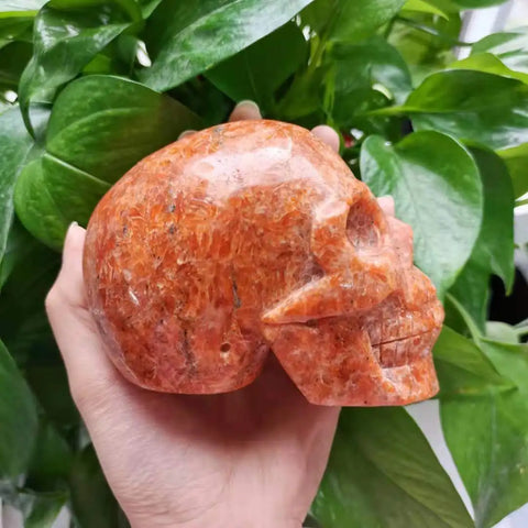 Orange Sunstone Skull-ToShay.org