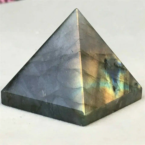 Blue Labradorite Crystal Pyramid-ToShay.org