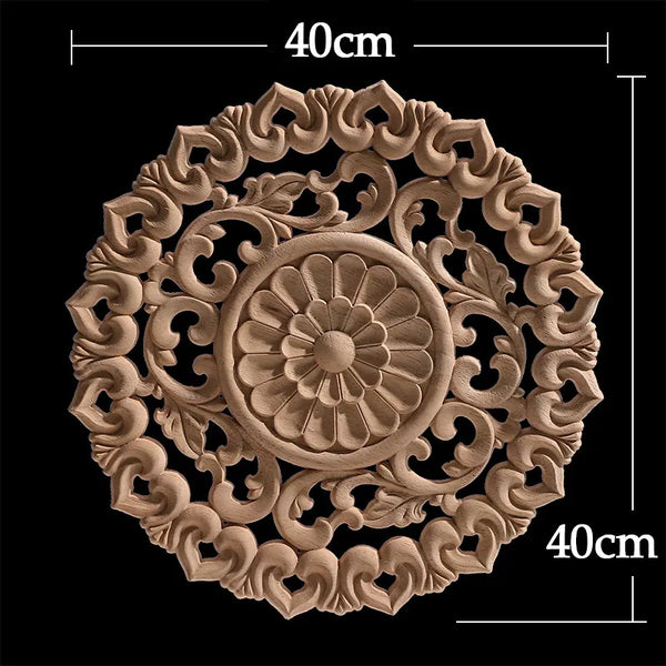 Wood Carved Flower Panel-ToShay.org