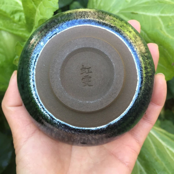 Blue Glaze Ceramic Tea Cup-ToShay.org