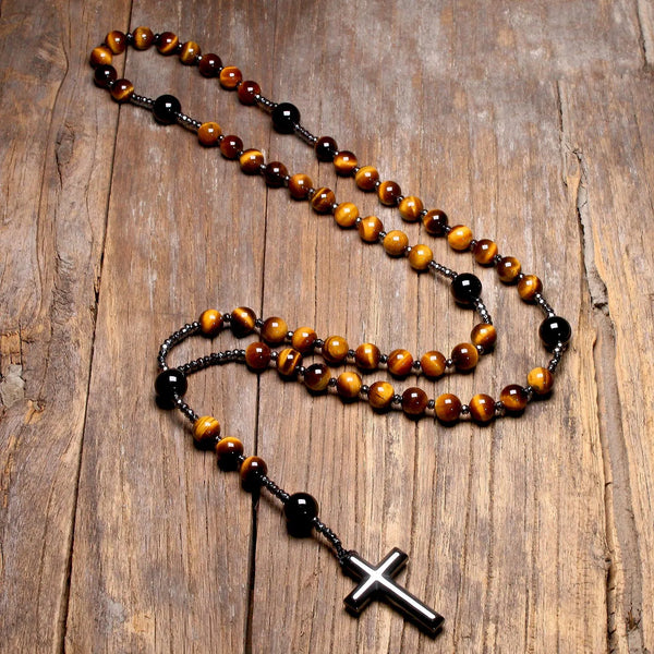 Yellow Tiger Eye Rosary Beads-ToShay.org