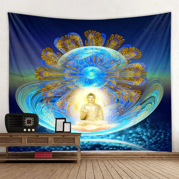 Buddha Meditation Tapestry-ToShay.org